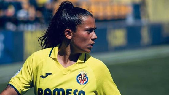 María Llompart durante un partido.