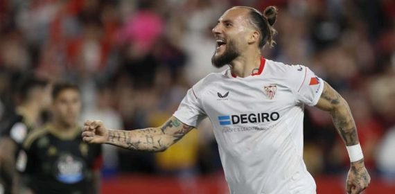 Gudelj celebra uno de los cuatro goles anotados este año.