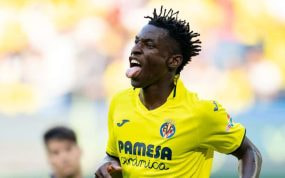 Nico Jackson durante el partido ante el Cádiz.