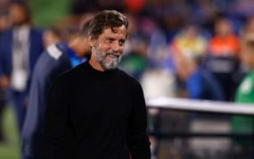 Quique Sánchez Flores, en un partido de la presente temporada.