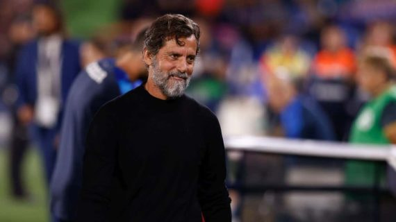 Quique Sánchez Flores, en un partido de la presente temporada.