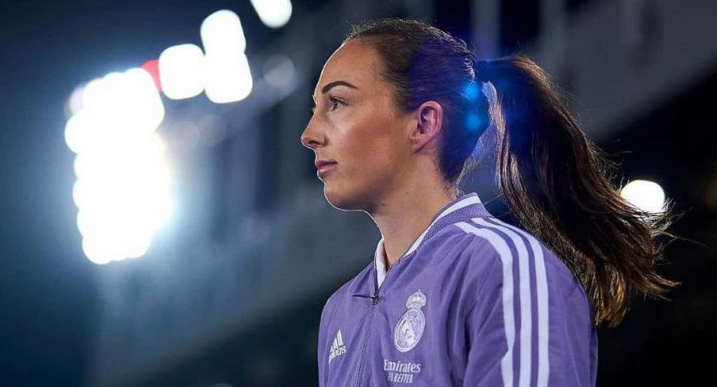 Caroline Weir durante un partido con el Real Madrid en este curso.