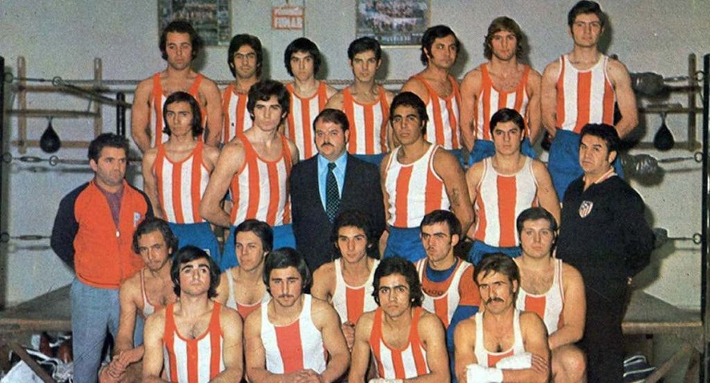 Imagen de uno de los equipos del Atlético de Madrid boxeo.