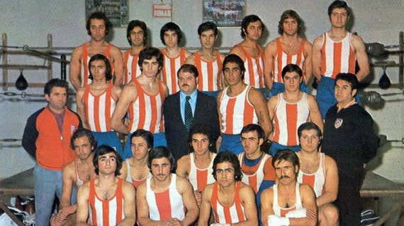 Imagen de uno de los equipos del Atlético de Madrid boxeo.