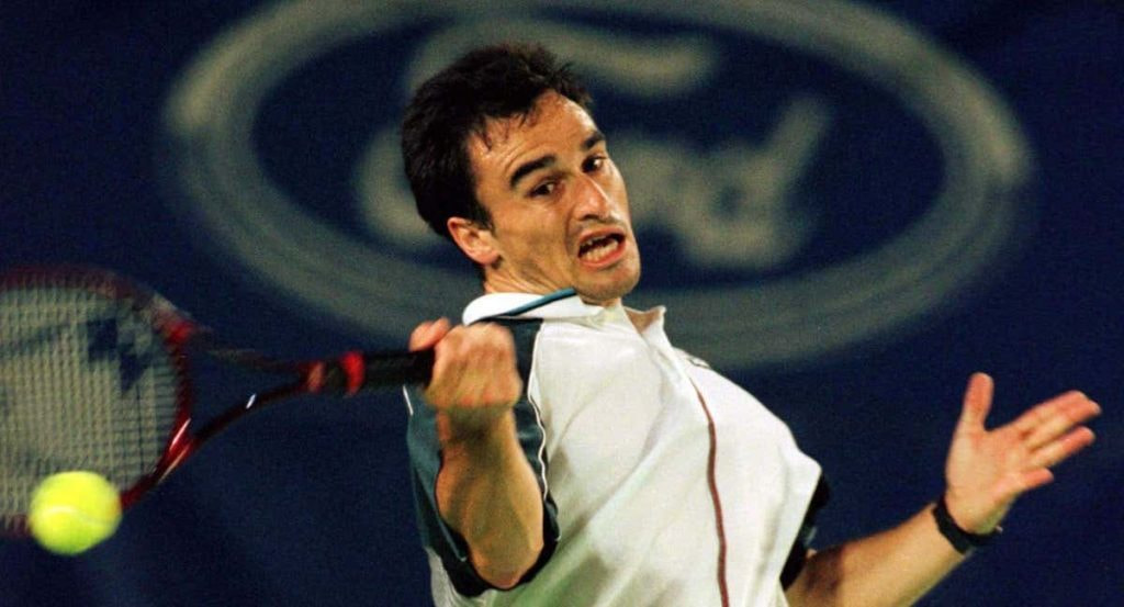 Alberto Berasategui, durante el Open de Australia 1998, cuando alcanzó los cuartos de final.