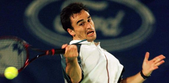 Alberto Berasategui, durante el Open de Australia 1998, cuando alcanzó los cuartos de final.