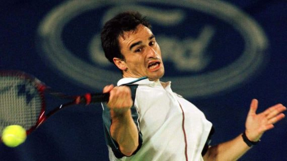 Alberto Berasategui, durante el Open de Australia 1998, cuando alcanzó los cuartos de final.