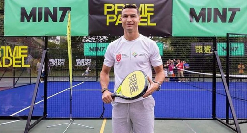 Cristiano Ronaldo durante el evento en Singapur.