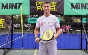 Cristiano Ronaldo durante el evento en Singapur.