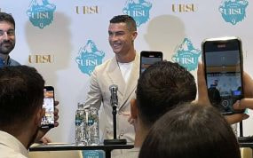 Cristiano Ronaldo, en un evento en Madrid.