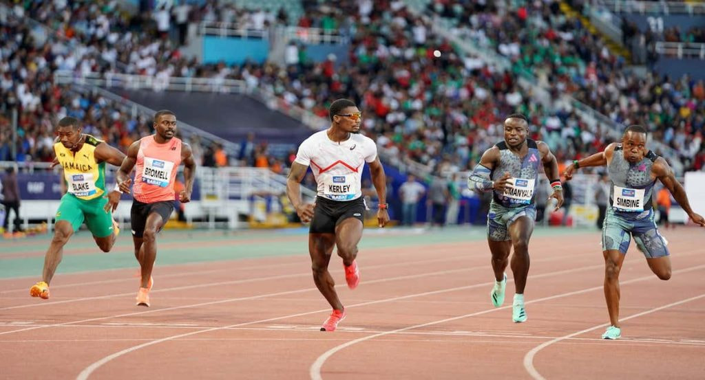 Fred Kerley gana la prueba de los 100 metros en la Diamond League de Rabat.