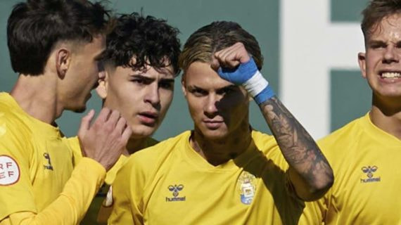 Joel Domínguez, jugador de Las Palmas.