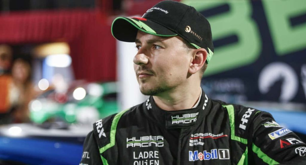 Jorge Lorenzo, en su fin de semana de debut en la Porsche Supercup 2023 en Mónaco.