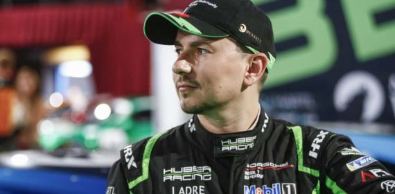 Jorge Lorenzo, en su fin de semana de debut en la Porsche Supercup 2023 en Mónaco.