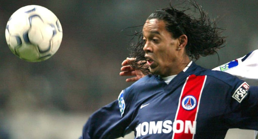 Ronaldinho en el PSG.