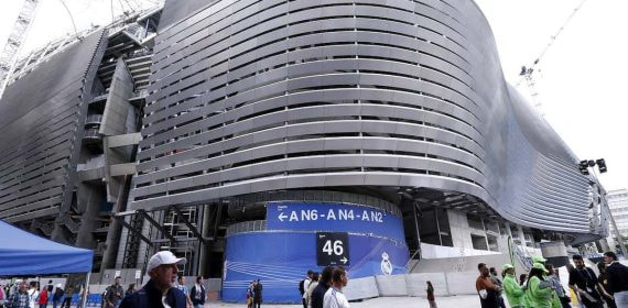 Recubrimiento del nuevo Santiago Bernabéu.