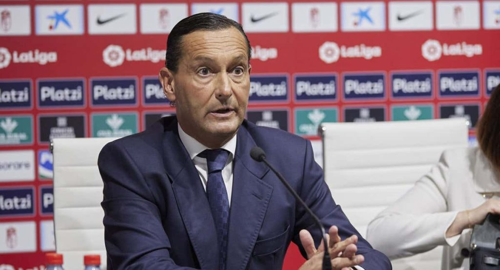 García Amado durante una rueda de prensa.