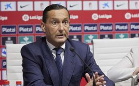 García Amado durante una rueda de prensa.