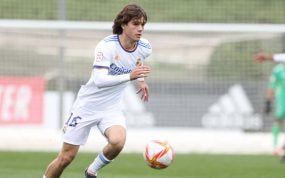 Julen Jon Guerrero, con el Real Madrid.