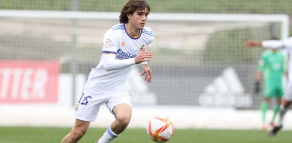 Julen Jon Guerrero, con el Real Madrid.