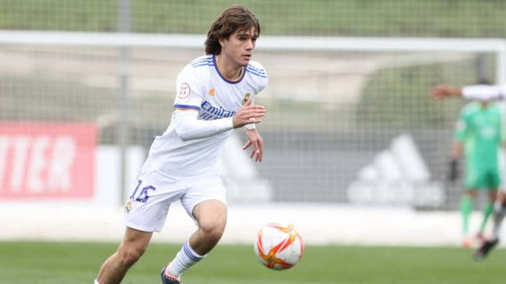 Julen Jon Guerrero, con el Real Madrid.