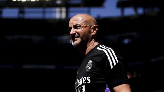 Antonio Pintus, en una imagen suya en el Bernabéu.