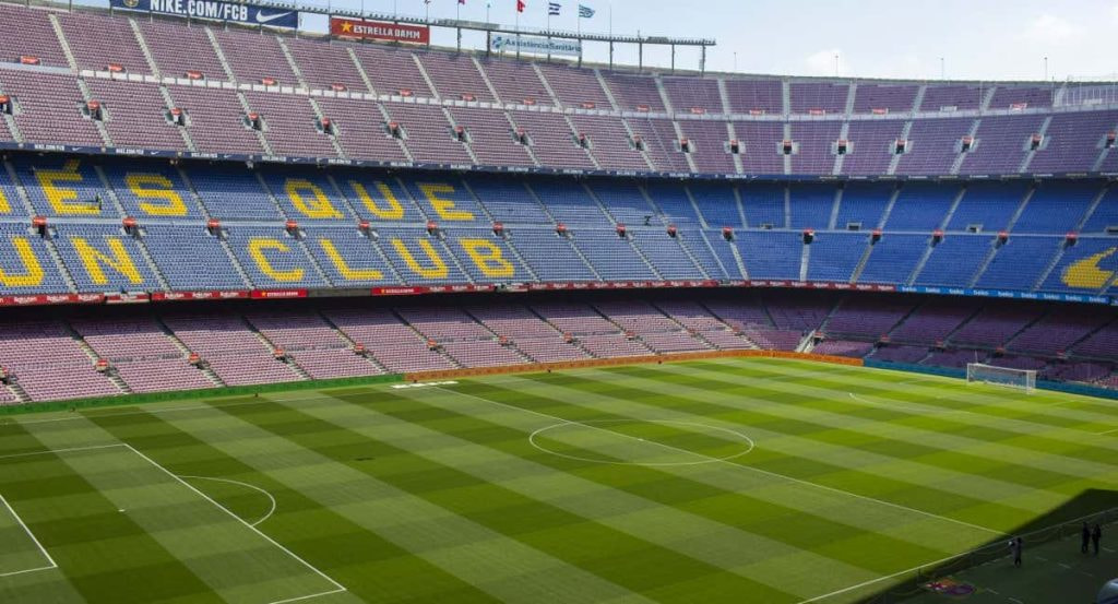 Imagen panorámica del Camp Nou.
