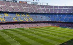 Imagen panorámica del Camp Nou.