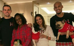 Fabinho con sus perros.