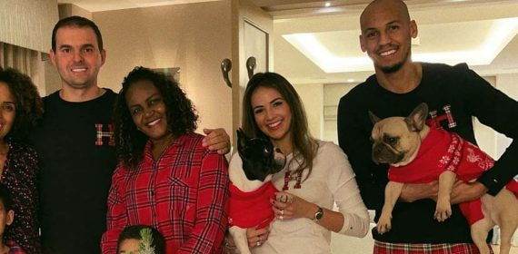 Fabinho con sus perros.
