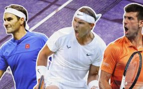 Federer, Nadal y Djokovic, los tres mejores tenistas de la historia.
