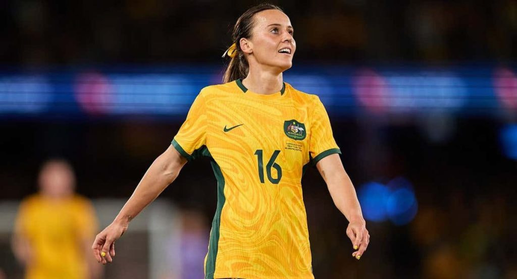 Hayley Raso durante el partido contra Francia.