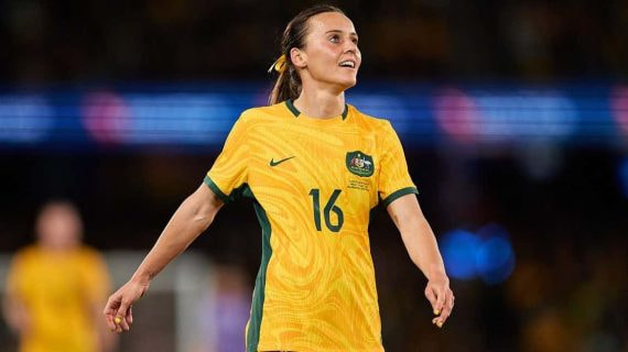 Hayley Raso durante el partido contra Francia.