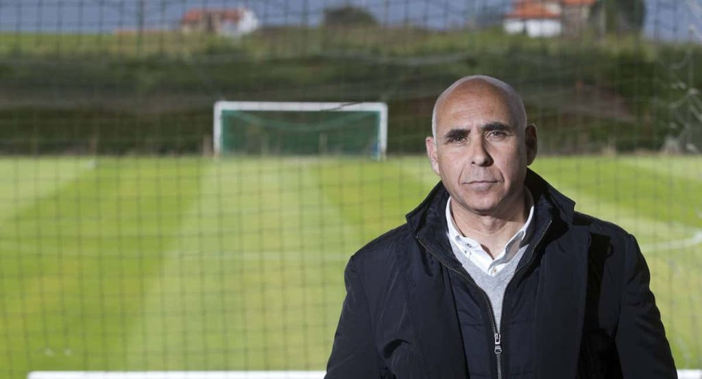 Manolo Higuera, durante su anterior etapa como presidente del Racing.