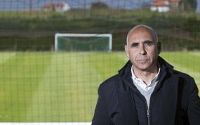 Manolo Higuera, durante su anterior etapa como presidente del Racing.