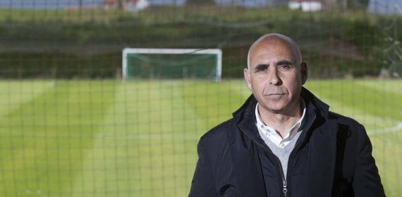 Manolo Higuera, durante su anterior etapa como presidente del Racing.