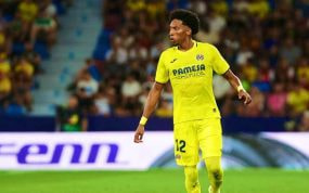 Mojica, en un partido con el Villarreal.