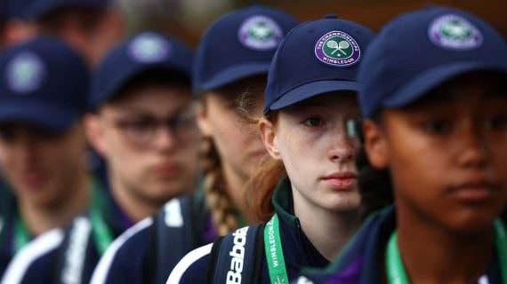 Los recogepelotas de Wimbledon entrenan desde febrero hasta julio.