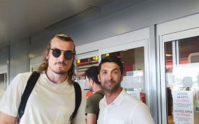 Söyüncü, a su llegada a Madrid.