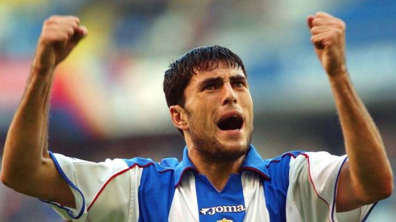 Diego Tristán, máximo goleador de la historia del Deportivo de la Coruña.
