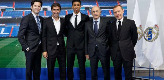 Solari, Raúl, Bellingham, Pirri y Butragueño.