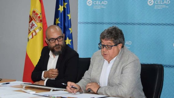 Ramón Sánchez Gálvez y José Luis Terreros, secretario general y director respectivamente de la Comisión Española de la Lucha Antidopaje en el Deporte (CELAD).