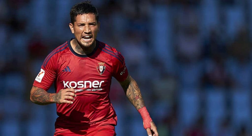 Chimy Ávila, durante la primera jornada de LaLiga.