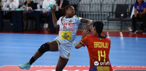 Danila So Delgado (21), en un partido España-Rumanía.