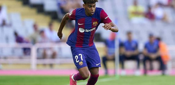 Lamine Yamal, con el Barça.