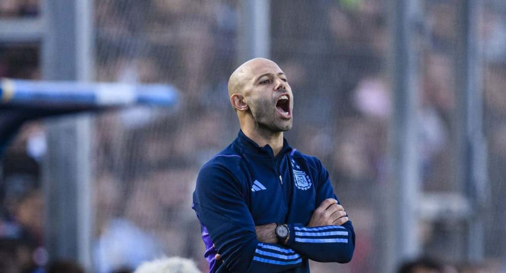 Javier Mascherano, durante un partido de la selección argentina sub 20.