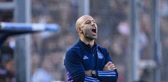 Javier Mascherano, durante un partido de la selección argentina sub 20.