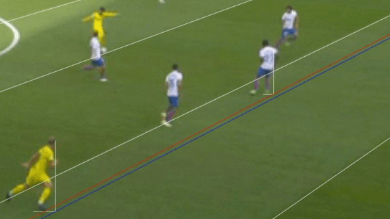 El gol concedido al Villarreal.
