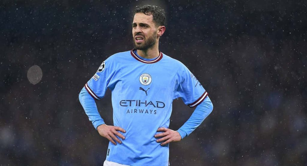 Bernardo Silva en un partido de la temporada pasada.