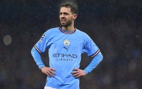 Bernardo Silva en un partido de la temporada pasada.